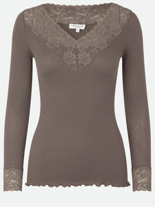 shirt | BERNADINE 4865 - falcon / taupe