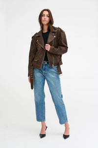 leren jack | GILO jacket - bruin