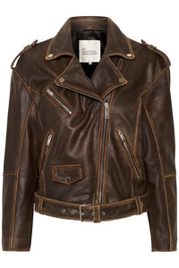 leren jack | GILO jacket - bruin