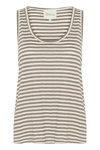 hemdje | LISA stripe - ecru/zand
