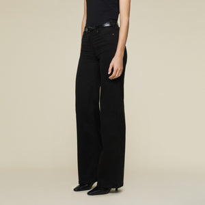 broek | PALAZZO leia soft - zwart