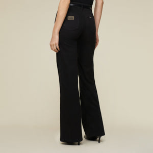 broek | PALAZZO leia soft - zwart