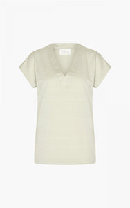 shirt | YANNI - mint lurex